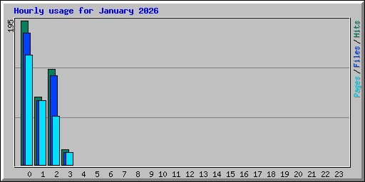 Hourly usage for January 2026