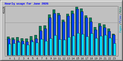 Hourly usage for June 2026